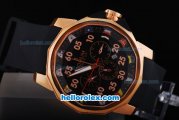 Corum Admiral's cup Automatic Movement Gold Case with Black Dial