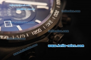 Tag Heuer Grand Carrera Calibre 36 Chronograph Quartz Movement PVD Case with Black Rubber Strap