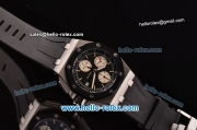 Audemars Piguet Royal Oak Offshore Chronograph Swiss Vljoux 7750-DD Automatic Steel Case with Black Dial Stick Markers and Stick Markers