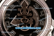 Ulysse Nardin Freak Automatic Steel/Diamond Case with Black Dial and Black Leather Strap (EF)