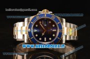 Rolex Submariner Two Tone Blue Model ETA2836 Auto 1:1 Clone With Ceramic Bezel 116613LB