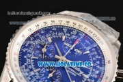 Breitling Montbrillant Datora Chrono Swiss Valjoux 7751 Automatic Steel Case/Bracelet with Blue Dial and Stick Markers - 1:1 Original (J12)