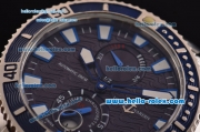 Ulysse Nardin Maxi Marine Diver Asia ST25 Automatic Stainless Steel Case with Stainless Steel Strap and Blue Dial