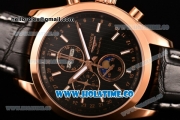 Longines Master Moonphase Miyota OS10 Quartz with Date Steel Case with Black Dial and Stick Markers