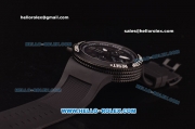 Hamilton Khaki X Wind Chrono Swiss Valjoux 7750 Automatic Movement PVD Case with Black Dial and Black Rubber Strap 1:1 Original