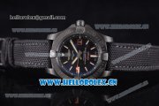 Breitling Avenger BlackBird Swiss ETA 2824 Automatic Titanium Case with Black Dial Black Leather Strap and Stick Markers