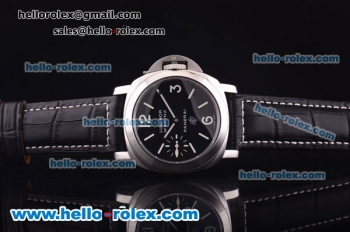 Panerai Luminor Marina Logo PAM 005 Swiss ETA 6497 Manual Winding Movement Black Dial