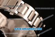 Cartier Rotonde De Miyota Quartz Steel Case/Bracelet with Silver Dial