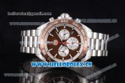 Tag Heuer Formula 1 Miyota Quartz Stainless Steel Case/Bracelet with Brown Dial and Stick Markers