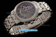 Zenith EL Primero Chronograph Swiss Valjoux 7750 Manual Winding Movement Full Steel with Grey Dial and Roman Numerals