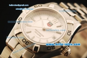 Tag Heuer Aquaracer Swiss Quartz Movement Full Steel with White Dial and White Markers