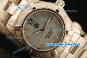 Tag Heuer Aquaracer Swiss Quartz Movement Full Steel with Blue Dial and Diamond Markers