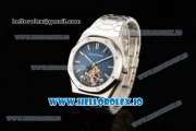 Audemars Piguet Royal Oak Tourbillon Swiss Tourbillon Manual Winding Movement Steel Case Blue Dial With Stick Markers Steel Bracelet