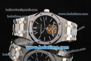Audemars Piguet Royal Oak Tourbillon 41MM Swiss ST Tourbillon Manual Winding Full Steel with Black Dial and Stick Markers Audemars Piguet Royal Oak Tourbillon 41MM Swiss ST Tourbillon Manual Winding Full Steel with Black Dial and Stick Markers