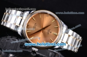 Tudor Prince Rotor Swiss ETA 2824 Automatic 18K White Gold/Rose Gold with Rose Gold Dial and Stick Markers - 1:1 Original