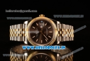 Rolex Datejust 37mm Swiss ETA 2836 Automatic Two Tone with Grey Dial and Stick Markers