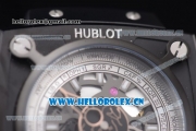 Hublot Masterpiece MP 08 Antikythera Sunmoon Asia 2813 Automatic PVD Case Skeleton Dial Brown Leather Strap and White Markers