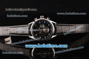 Tag Heuer Mikrograph Chrono Miyota OS10 Quartz Steel Case with White Markers and Black/Grey Dial