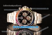 Rolex Daytona Rainbow 316L Steel Case With Clone Rolex 4130 1:1 Clone 116509 EF