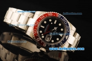 Rolex GMT-Master II Swiss ETA 2836 Automatic Movement Steel Case with White Markers and Ceramic Bezel