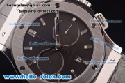 Hublot Classic Fusion Chronograph Swiss Valjoux 7750 Automatic Steel Case with Grey Dial and Black Rubber Strap