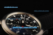 IWC Pilot's Watch TOP GUN Automatic Movement Steel Case with Black Dial and White Markers