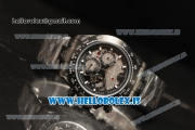 Rolex Daytona OS20 Chronograph Quartz Skeleton Dial All Black PVD Case