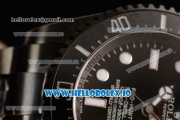 Rolex Sea-Dweller Clone Rolex 3135 Automatic PVD Case Black Dial With Dots Markers PVD Bracelet