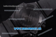 Hublot King Power Diver Oceanographic 4000 Clone HUB4100 Automatic Carbon Fiber Case with Black Dial Black Rubber Strap and Stick Markers
