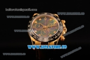 Rolex Daytona Chrono Swiss Valjoux 7750 Automatic Yellow Gold Case with Ceramic Bezel Diamonds Markers and Black MOP Dial (BP)