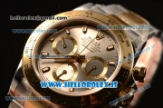 Rolex Daytona Two Tone YG Rolex 4130 Auto Best Edition 1:1 Clone Grey Dial Stick 116523