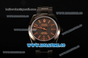 Rolex Milgauss Asia Automatic Full PVD with Orange Stick Markers and Black Dial