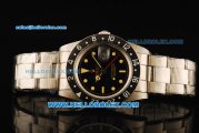Rolex GMT-Master Swiss ETA 2846 Automatic Movement Steel Case with Black Dial and Black Ceramic Bezel