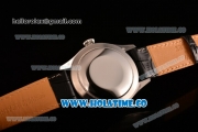 Rolex Cellini Date Asia Automatic Steel Case with Stick Markers Black Dial and Black Leather Strap