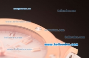 Hublot Big Bang Hub4100 Rose Gold Case with White Dial and White Rubber Strap-1:1 Original