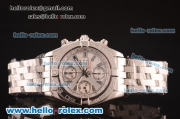 Breitling Chronomat Evolution Chronograph Swiss Valjoux 7750 Automatic Full Steel with Silver Dial and Stick Markers-Lady Size