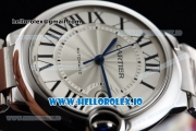 Cartier Ballon Bleu De Large Miyota 9015 Automatic Steel Case/Bracelet White Dial With Roman Numeral Markers(JF)