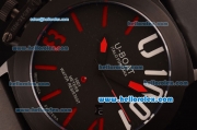 U-Boat Italo Fontana Automatic PVD Case with Black Dial and Red Markers