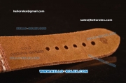 Panerai Radiomir Black Seal PAM00292 Swiss ETA 6497 Manual Winding Ceramic Case with Black Dial and Brown Leather Strap - 1:1 Original