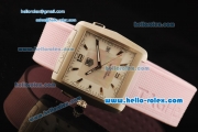 Tag Heuer Professional Sports Quartz Movement Steel Case with White MOP Dial and Pink Rubber Strap