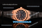 Audemars Piguet Royal Oak 39MM Miyota 9015 Automatic Rose Gold Case with Blue Dial and Stick Markers (BP)