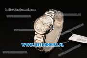 Cartier Ballon Bleu De Large Swiss ETA 2836 Automatic Steel Case Silver Dial Roman Numeral Markers and Steel Bracelet - 1:1 Original