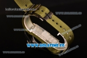 Rolex GMT-Master II Asia Automatic PVD Case with Black Dial and White Markers - Army Green Nylon Strap