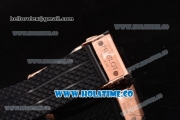 Hublot Big Bang Swiss Tourbillon Automatic Movement Rose Gold Case with Black Dial and Black Rubber Strap (PK)