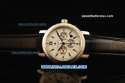 Vacheron Constantin Patrimony Automatic Steel Case with White Dial and Black Leather Strap Vacheron Constantin Patrimony Automatic Steel Case with White Dial and Black Leather Strap