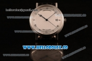 Breguet Classique Miyota 9015 Automatic Steel Case with White Dial and Black Leather Strap - (AAAF)