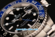 Rolex GMT-Master II 3186 Automatic Full Steel with Black Dial White Markers and Blue/Black Bezel