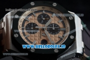 Audemars Piguet Royal Oak Offshore 2018 SIHH "Combat" Clone AP Calibre 3126 Automatic Steel Case Apricot Dial With Stick Markers Green Rubber Strap - 1:1 Original (JF)