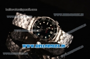 Omega Seamaster Diver 300 M Co-Axial Miyota 9015 Automatic Steel Case/Bracelet with Black Dial and White Markers - 1:1 Original