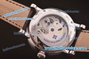 Patek Philippe Skeleton Tourbillon SM Phase Automatic Steel Case Black Leather Strap